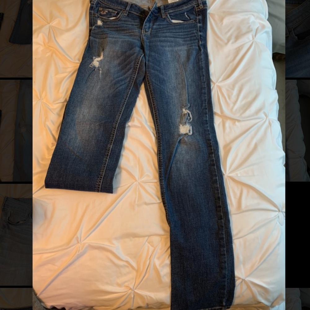 Boot-cut skinny jeans